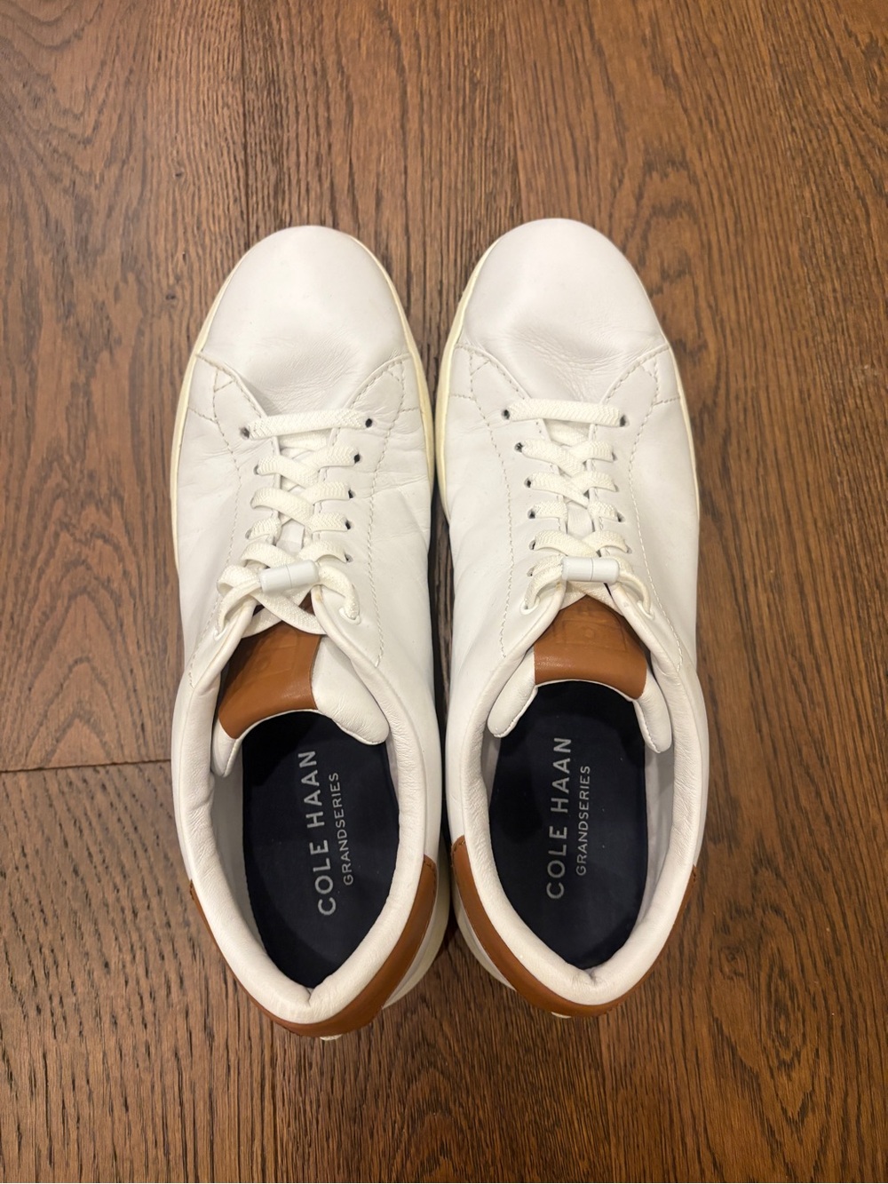 Cole Haan Grand Series White Leather Sneakers Size 11.5